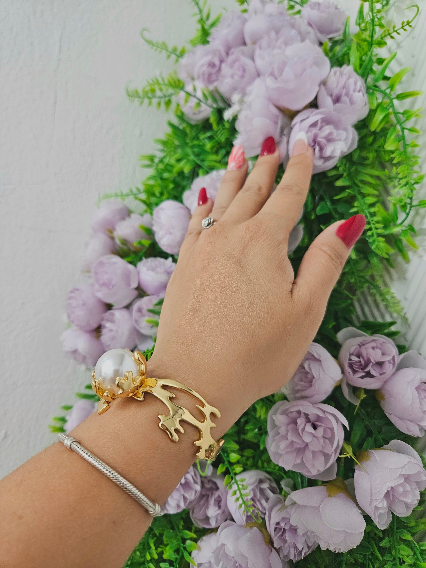 Pearly Algae Cuff