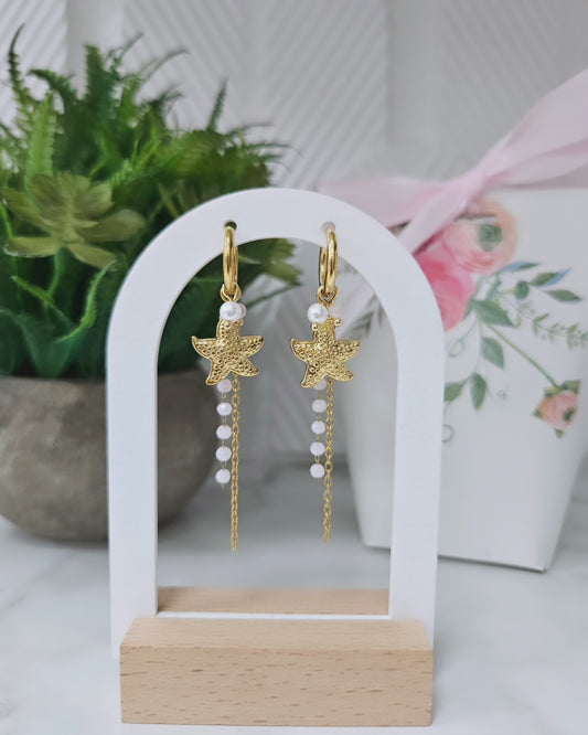 Starfish Beaded Earrings