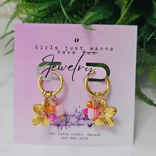 Floria Earrings Stainless Steel