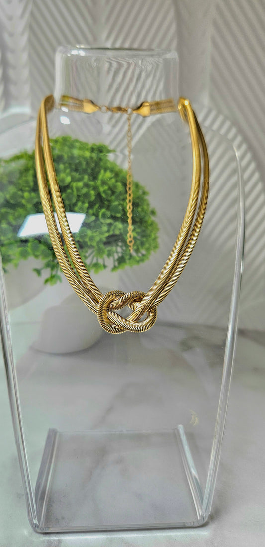 Knot Necklace  Stainless  steel