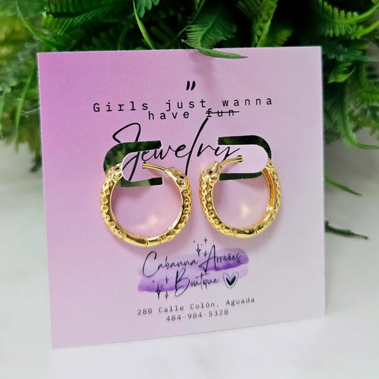 Cheetah 🐆 Hoops. Stainless steel